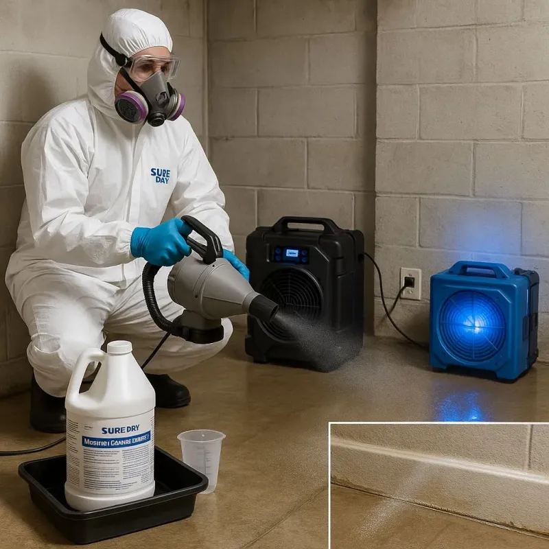 Sanitization and Odor Removal process in Corona, CA