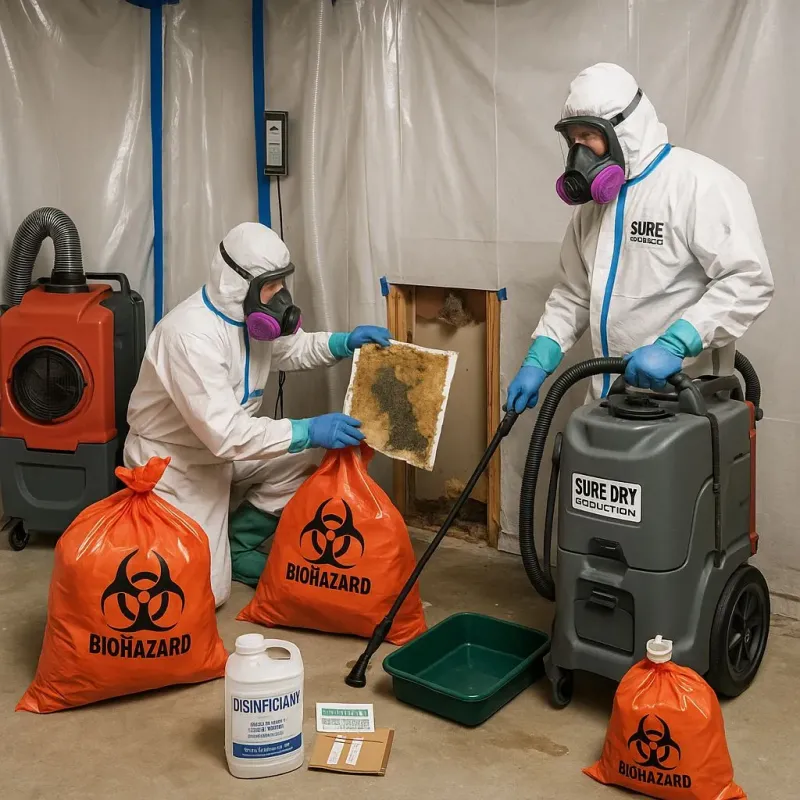 Contaminated Water Handling Protocols process in Corona, CA